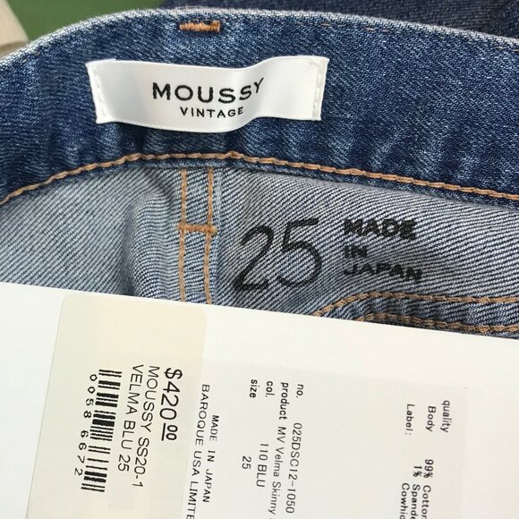 NWT Moussy Vintage Velma Blu Jeans Size 25 - Picture 7 of 8